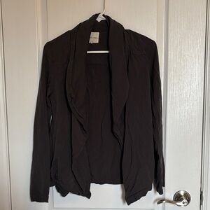 Grey Draped Cardigan